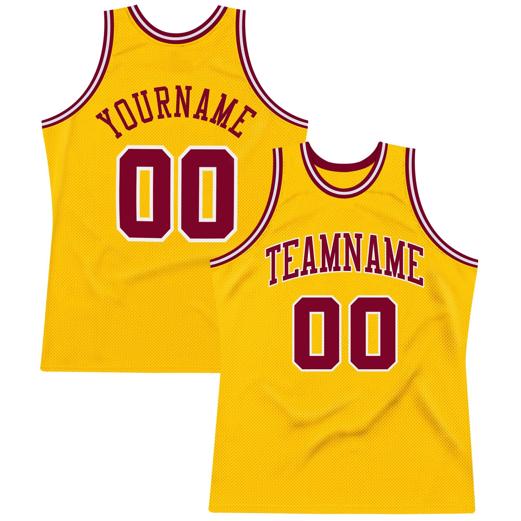 24-4.jpg Men's Custom Gold Maroon-White Authentic Throwback Basketball Jersey - Image 1