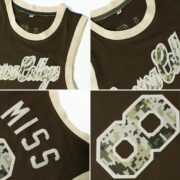 Men's Custom Hunter Green Red-Black Authentic Throwback Basketball Jersey - Image 4